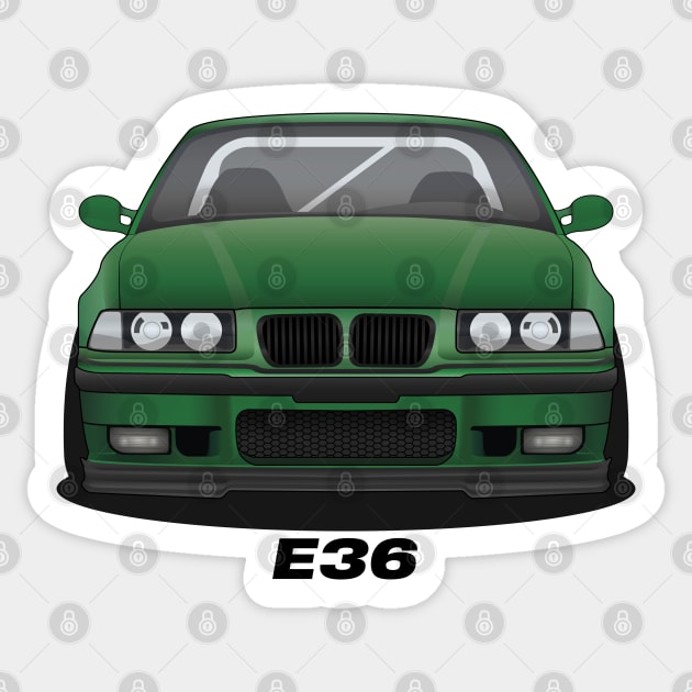 Green E36 Sticker by turboosted